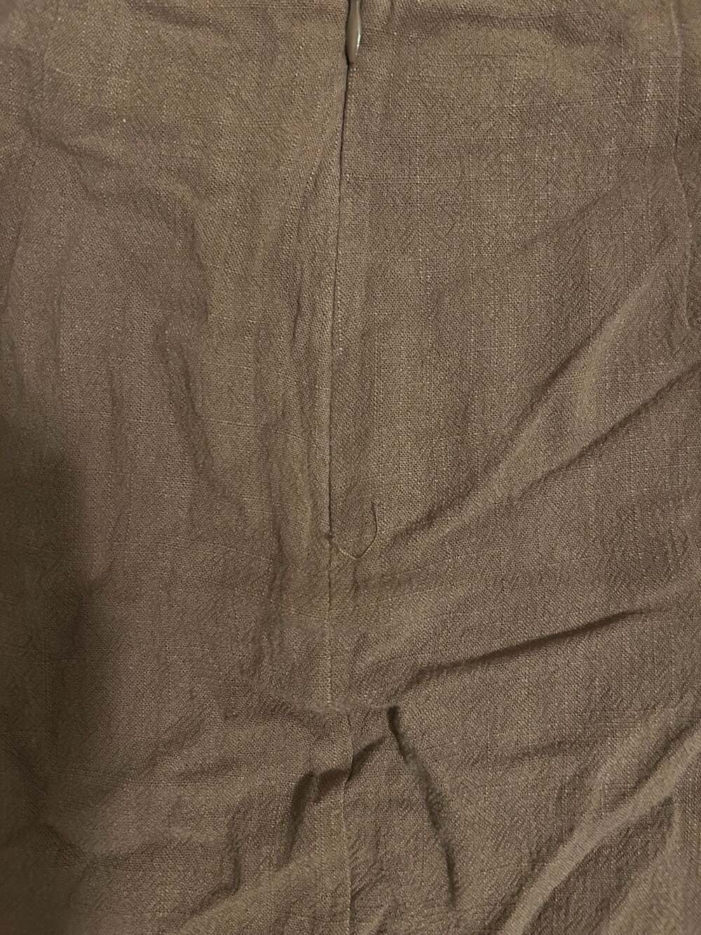 Princess Polly Brown Linen Look Mini Skirt Size US 2 - Picture 4 of 4